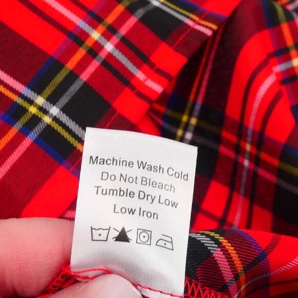 NEW Tuckernuck Women's Medium Royal Stewart Tartan Daphne Red Dress Holiday - Picture 8 of 11